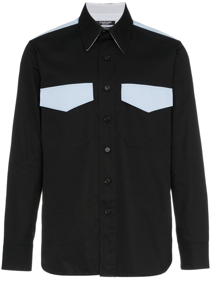 Calvin Klein 205w39nyc Western Two Pocket Shirt - Black