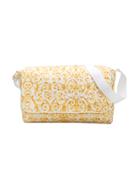Young Versace Logo Embroidered Changing Bag - Yellow & Orange