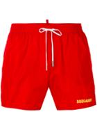 Dsquared2 - Logo Printed Swim Shorts - Men - Nylon - 50, Red, Nylon