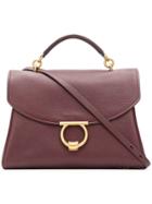 Salvatore Ferragamo Gancini Handle Bag - Purple