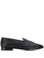 Barbanera Woven Classic Loafers - Black