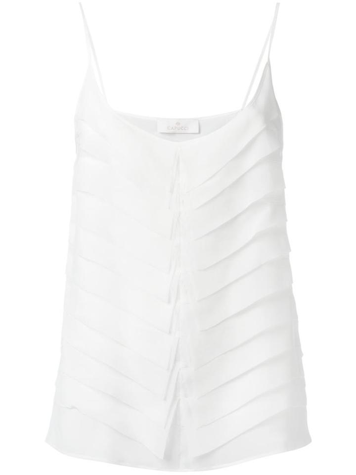 Capucci Layered Cami Top, Women's, Size: 44, White, Silk