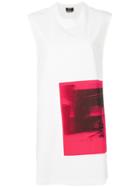Calvin Klein 205w39nyc Graphic Printed Sleeveless Shift Dress - White