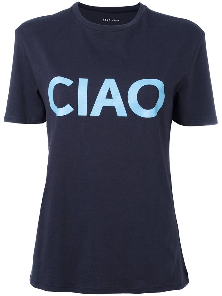 6397 Ciao T-shirt, Women's, Size: Small, Blue, Cotton