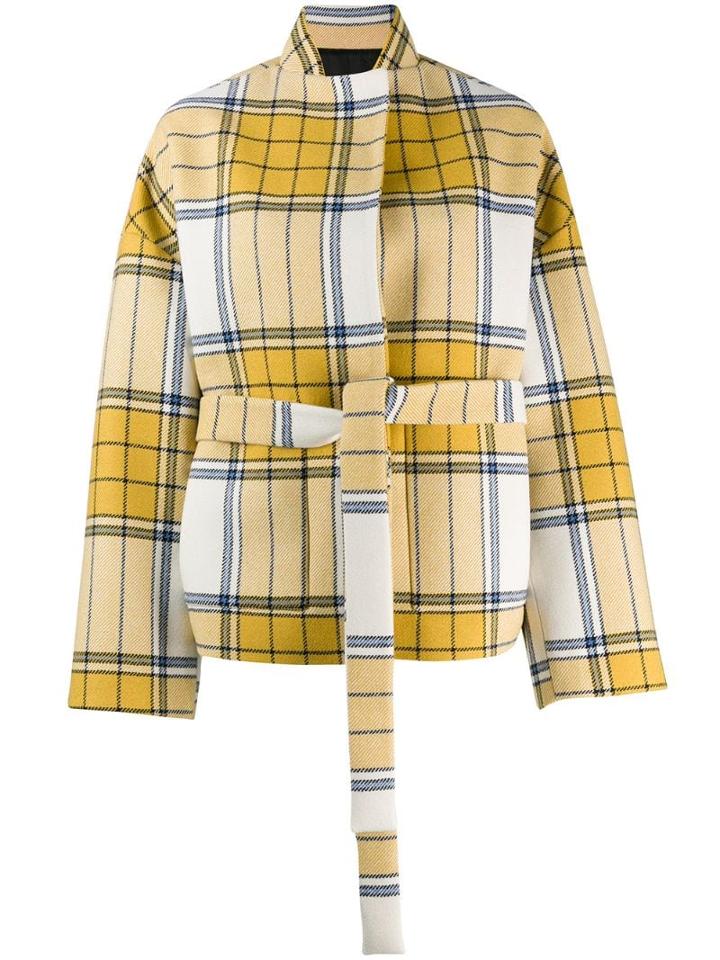 Christian Wijnants Caspir Checked Print Jacket - Yellow