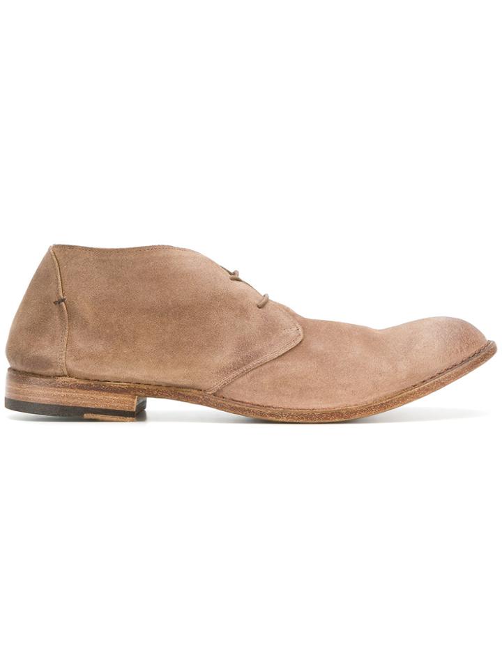Pantanetti Worn-effect Ankle Boots - Brown