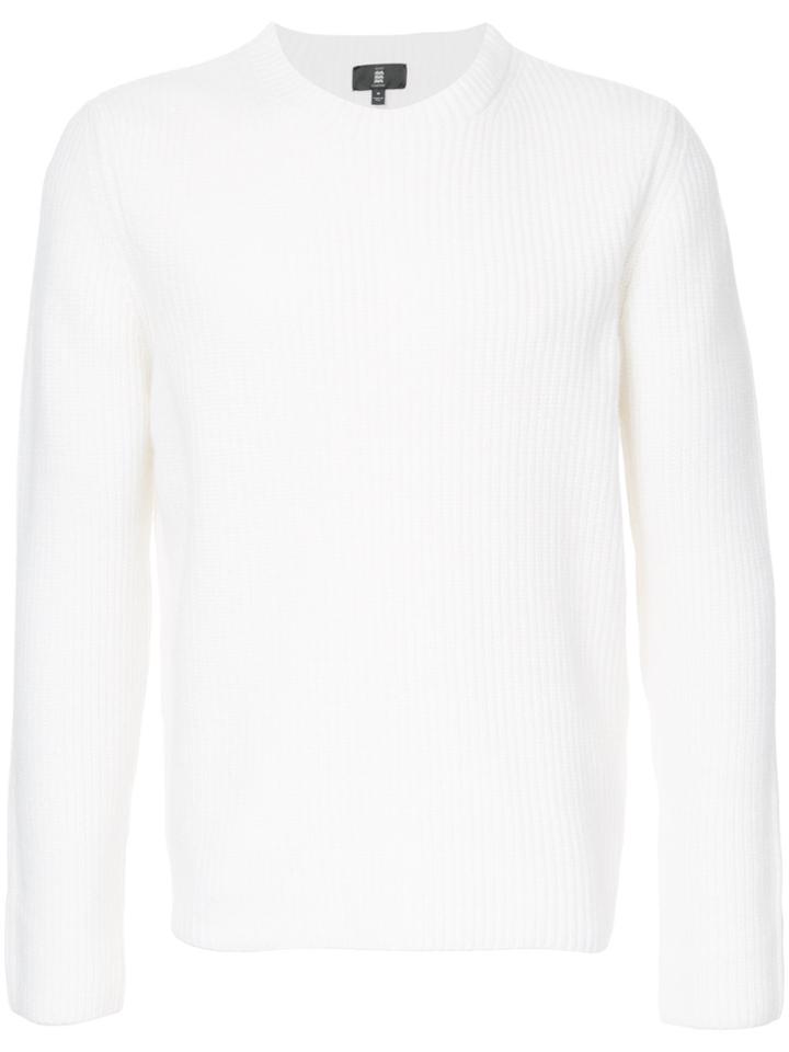 Kent & Curwen Ribbed Knit Jumper - White