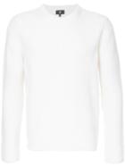 Kent & Curwen Ribbed Knit Jumper - White