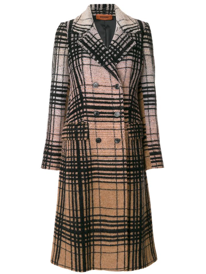 Missoni Printed Double-breasted Coat - Multicolour