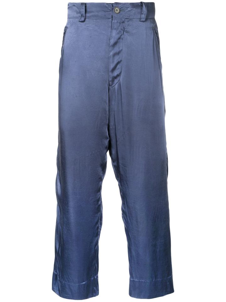 Yohji Yamamoto Vintage Smooth Pants - Blue