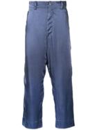 Yohji Yamamoto Vintage Smooth Pants - Blue