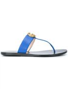 Gucci Gg Thong Sandals - Blue