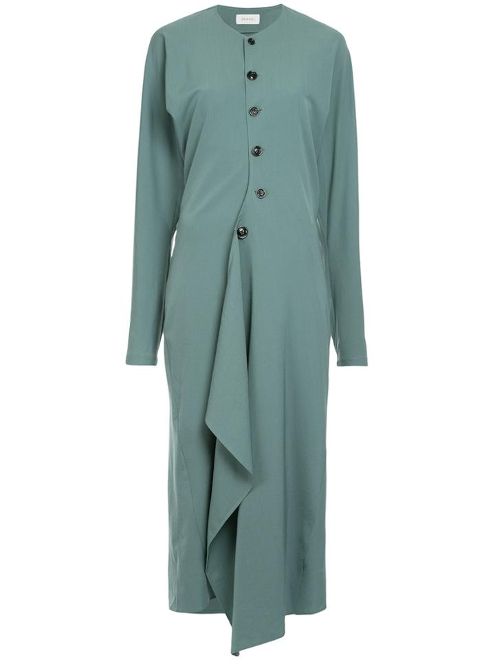 Lemaire Asymmetric Buttoned Dress - Blue