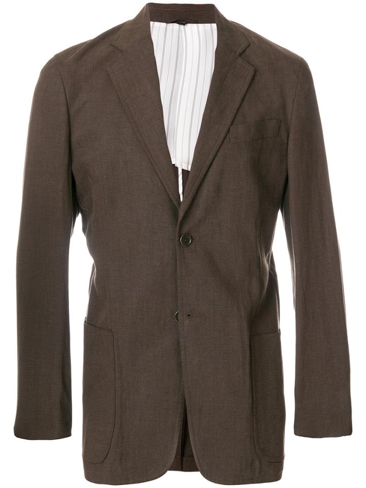 Armani Collezioni Two-button Blazer - Brown
