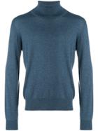 Maison Margiela Elbow Patch Turtleneck Sweater - Blue