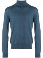Maison Margiela Elbow Patch Turtleneck Sweater - Blue