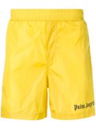 Palm Angels Track Board Swim Shorts - Yellow