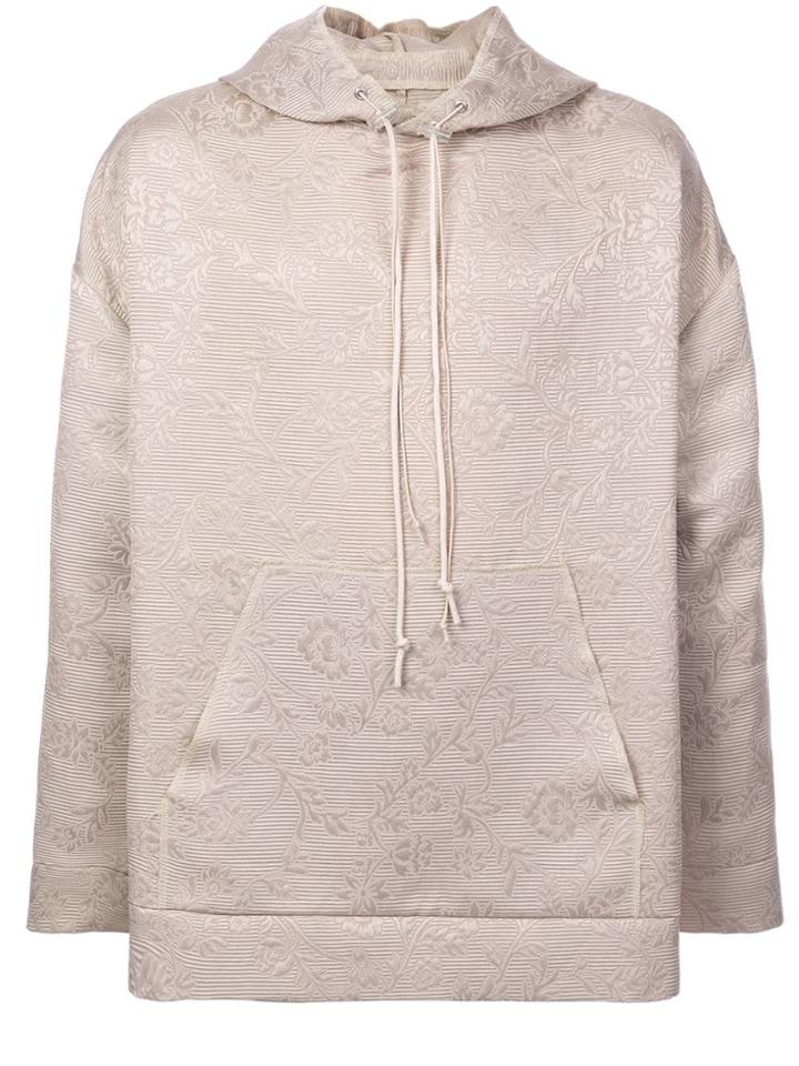 Camiel Fortgens Floral Pattern Hoodie - Nude & Neutrals