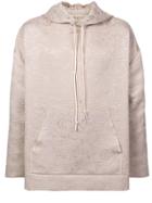 Camiel Fortgens Floral Pattern Hoodie - Nude & Neutrals