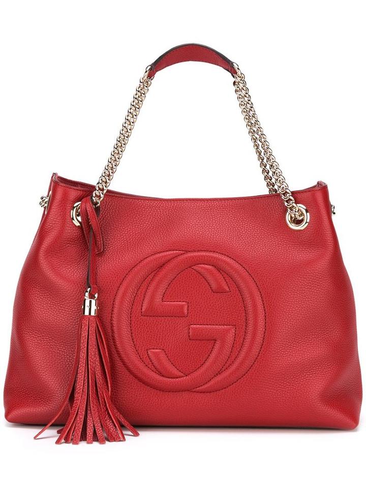 Gucci Soho Shoulder Bag, Red, Leather
