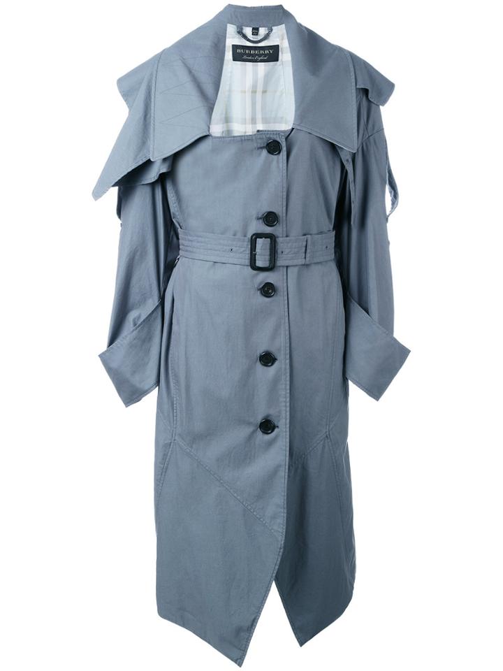 Burberry Belted Trench Coat - Grey
