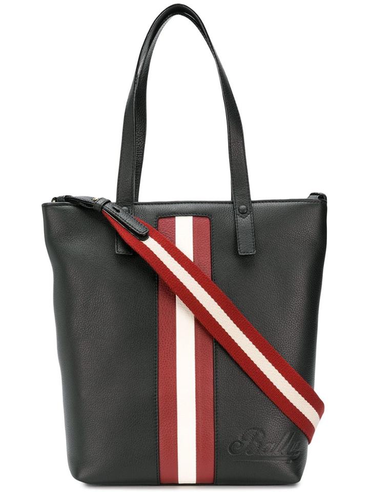 Bally Embossed Logo Shoulder Bag - Black