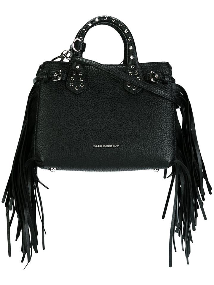 Burberry 'baby The Banner' Shoulder Bag, Women's, Black
