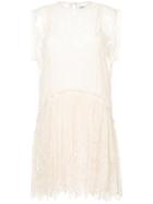 Magali Pascal Lace-embroidered Flared Dress - Nude & Neutrals