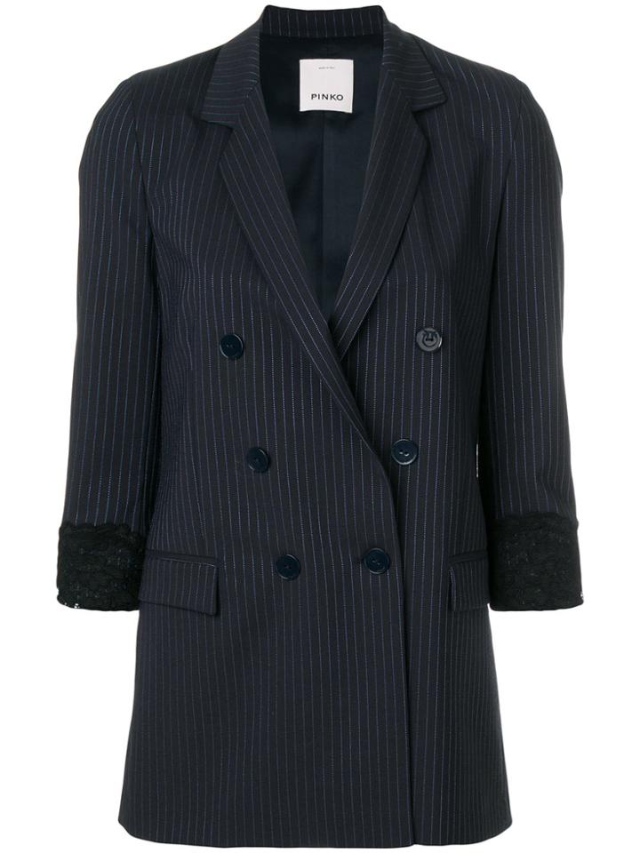Pinko Double Breasted Blazer - Blue