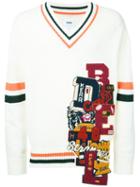 Doublet - Embroidered Sweater - Men - Cotton/acrylic - M, White, Cotton/acrylic