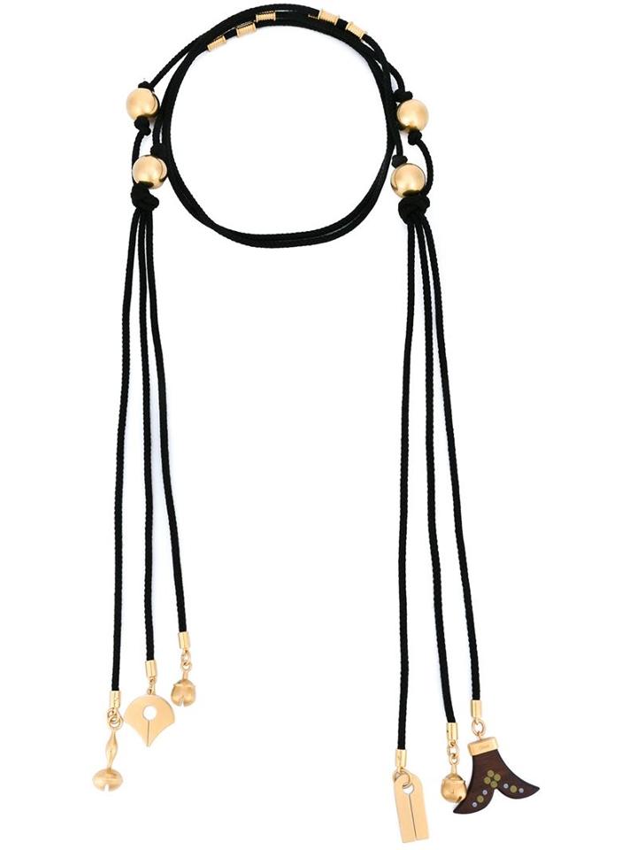 Chloé 'janis' Tie Necklace, Women's, Black