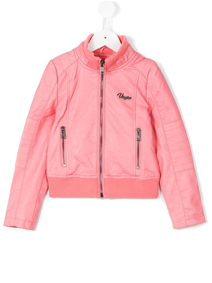 Vingino - Zipped Bomber Jacket - Kids - Polyester/polyurethane/viscose - 12 Yrs, Pink/purple