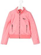 Vingino - Zipped Bomber Jacket - Kids - Polyester/polyurethane/viscose - 12 Yrs, Pink/purple