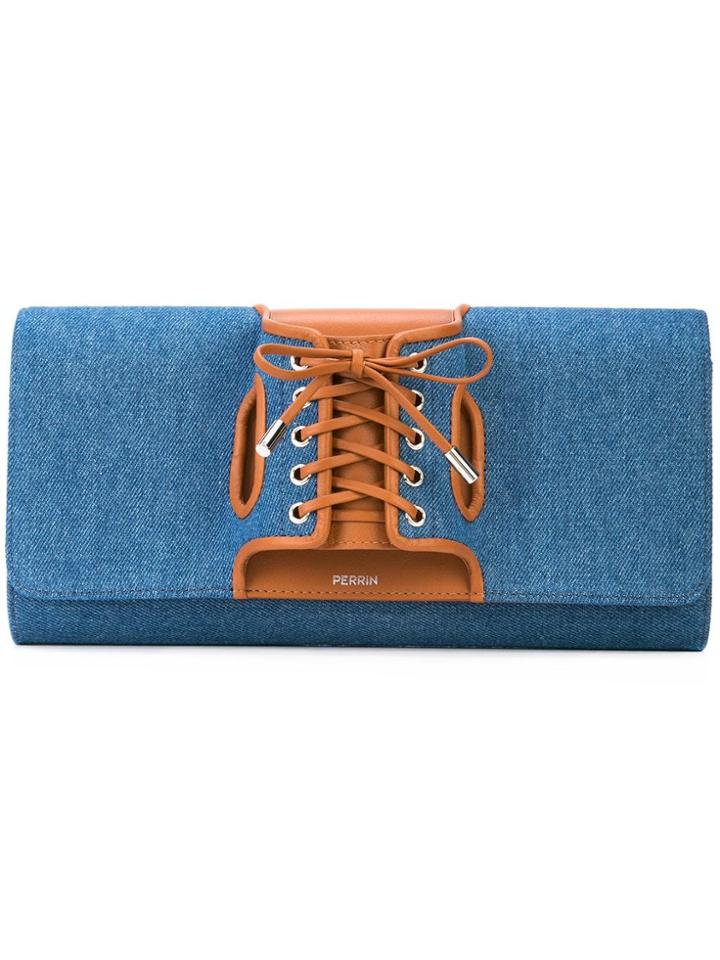 Perrin Paris Le Corset Clutch Bag - Blue