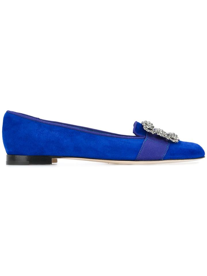 Manolo Blahnik Marria Loafers - Blue