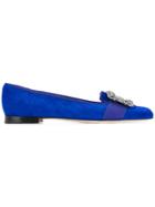 Manolo Blahnik Marria Loafers - Blue