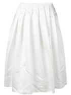 Comme Des Garçons Full Midi Skirt - White