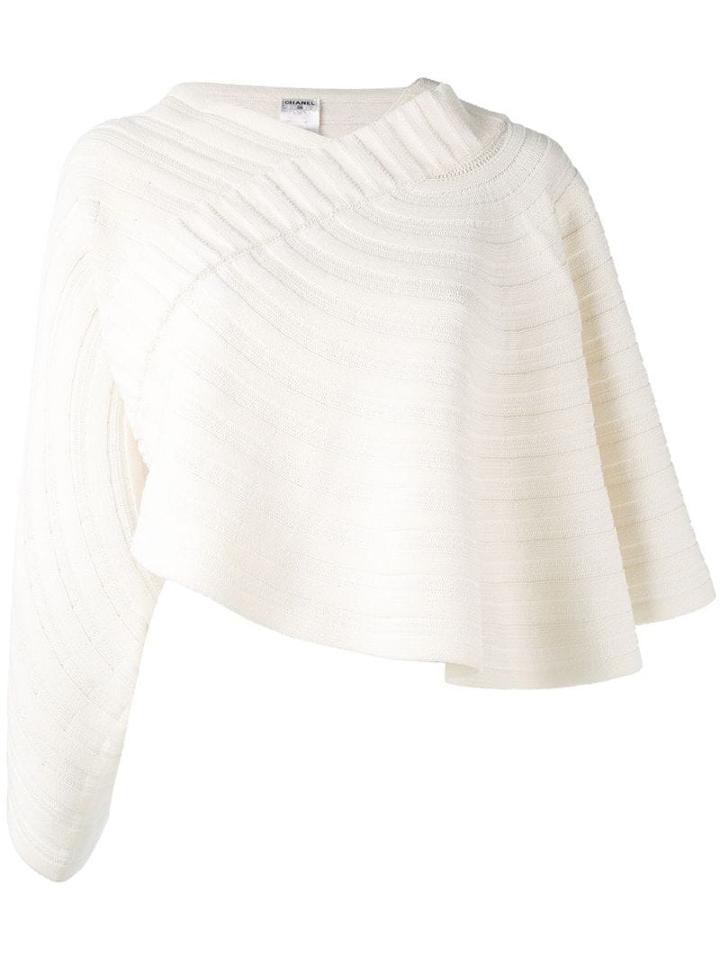 Chanel Pre-owned Cape Embroidered Blouse - Neutrals