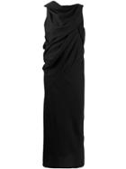 Rick Owens Asymmetric Evening Dress - Black