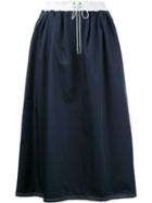 Cityshop - Drawstring Waist Skirt - Women - Polyester - 38, Black, Polyester