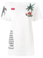 Mr & Mrs Italy Embellished Print T-shirt - White