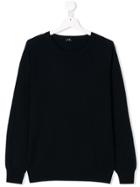Il Gufo Teen Round Neck Jumper - Blue