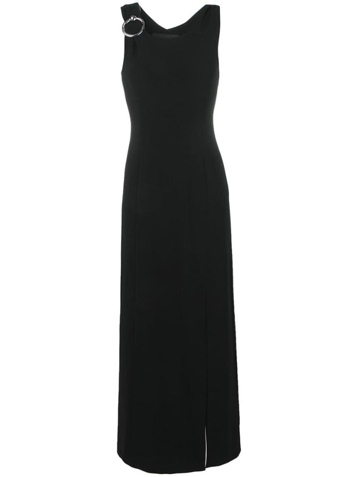Boutique Moschino Side Slit Evening Dress - Black