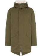 Yves Salomon Hooded Parka Coat - Grey