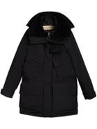 Burberry Detachable Shearling Collar Modular Jacket With Warmer -