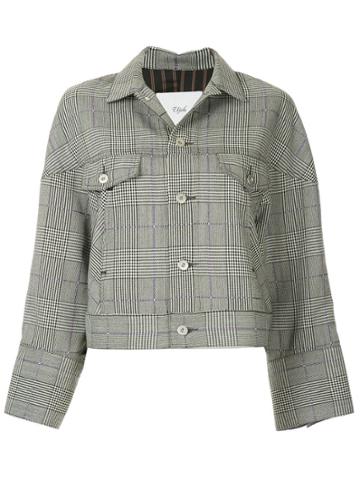 Ujoh Checked Jacket - Grey