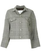 Ujoh Checked Jacket - Grey