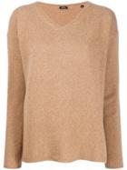 Aspesi V-neck Fine Knit Jumper - Do Not Use - Two-tone