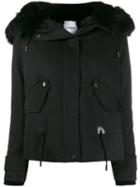 Dondup Detachable Faux Fur Trim Jacket - Black