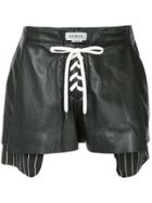 Monse Lace-up Shorts - Black